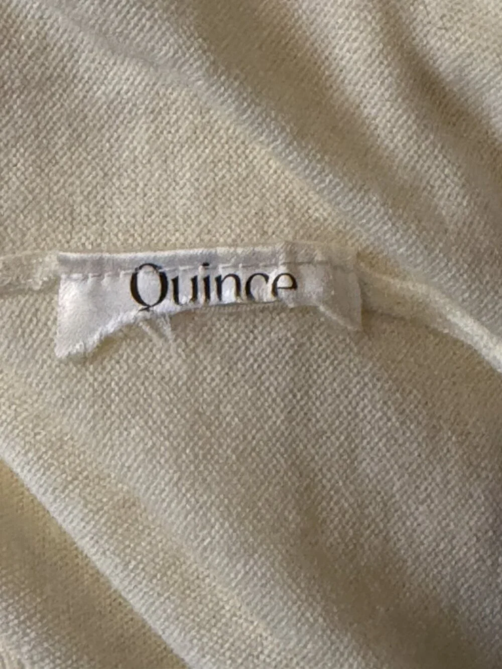 Quince Lightweight Cotton Cashmere V-Neck Sweater Butter Yellow Medium Luxurious